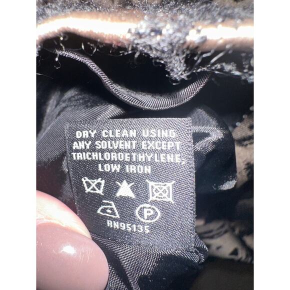 Lafayette 148 New York dress size 10. Black with mohair embellished skirt - Picture 10 of 16